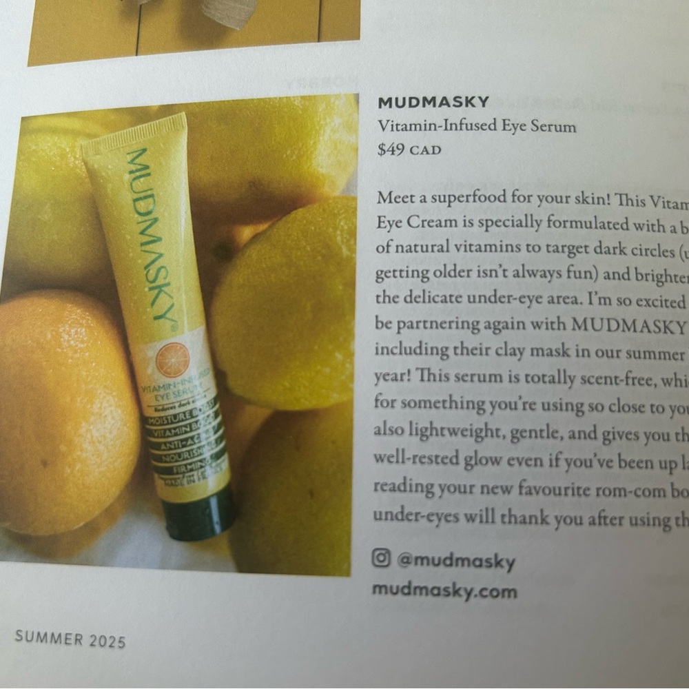 Mudmasky Vitamin-Infused Eye Cream - Yellow